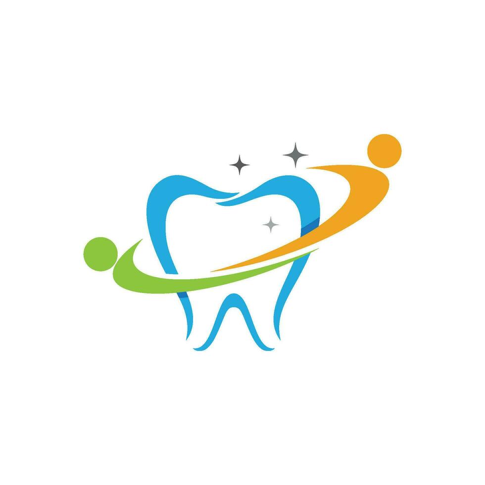 Ilustración de vector de plantilla de logotipo dental