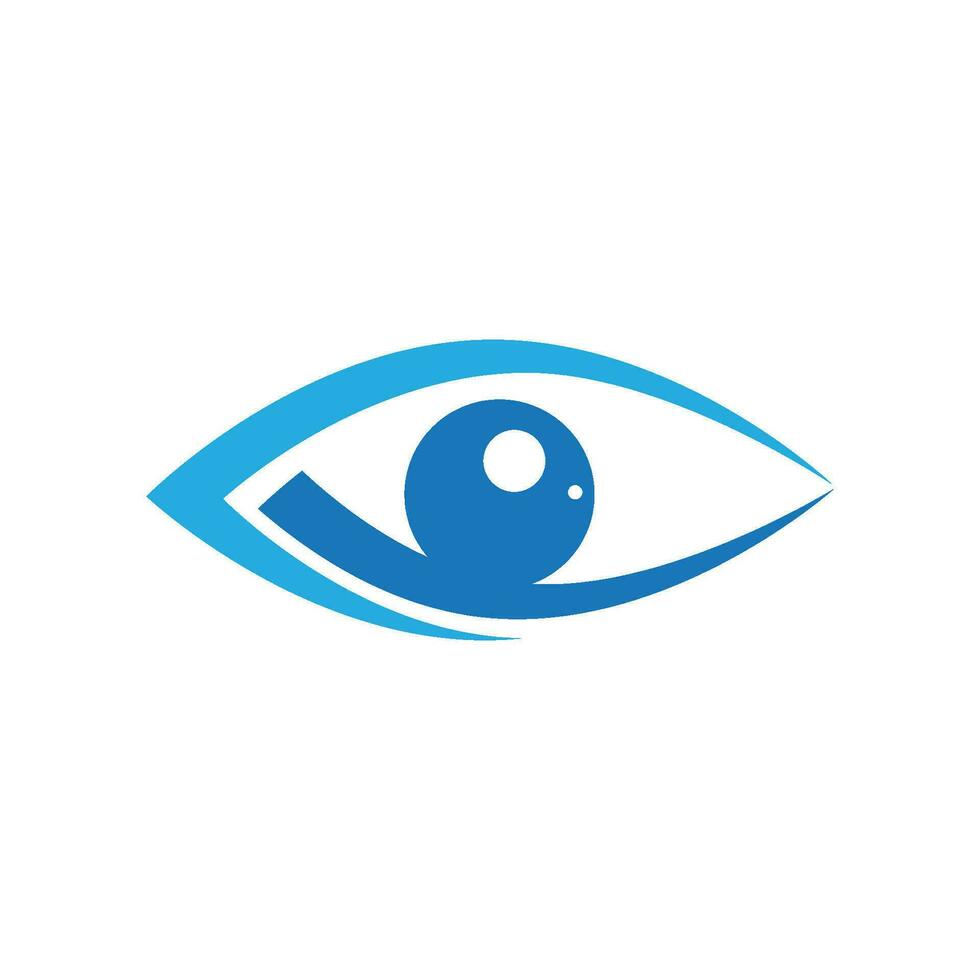 diseño de logotipo de vector de cuidado de los ojos