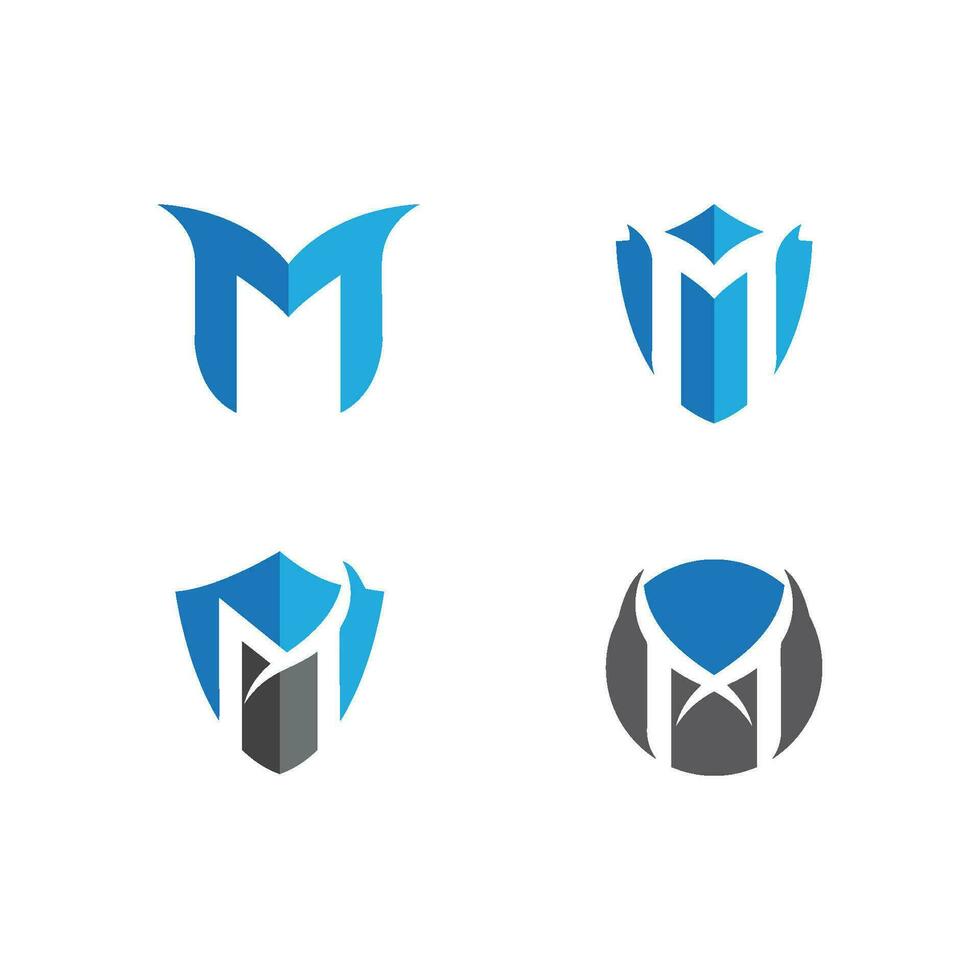 M Letter Logo Template vector