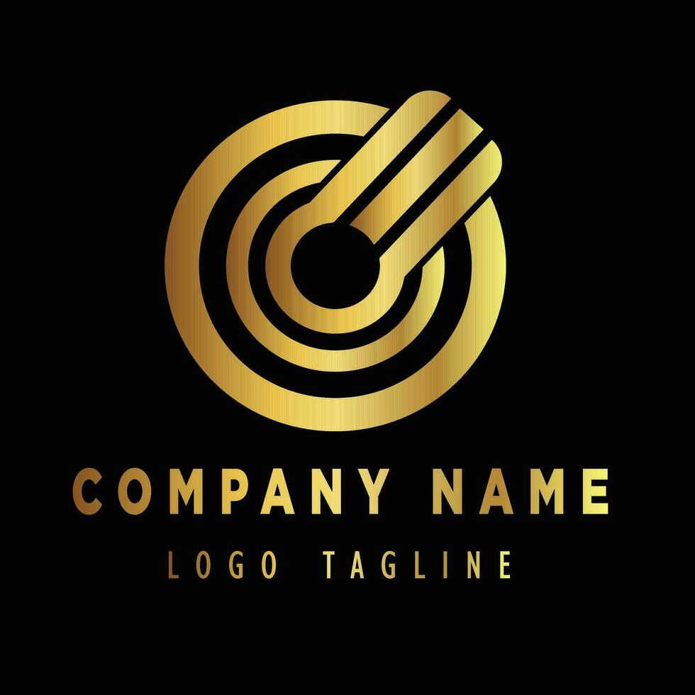 Golden luxury logo free vector flat design luxury business logo gold icon