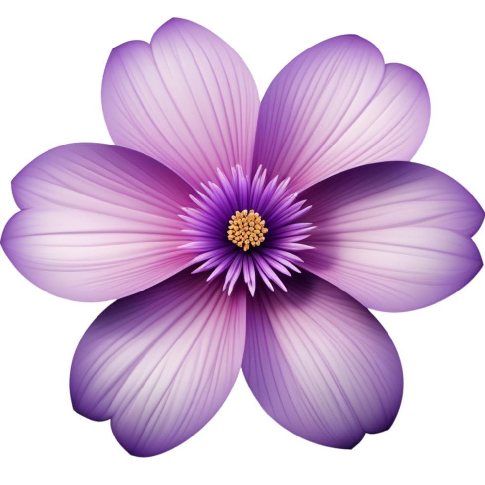 AI generated Realistic beautiful purple flower. AI Generative png