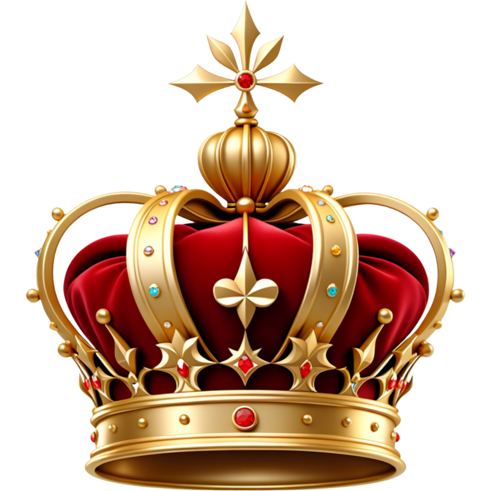 AI generated Realistic royal crown. AI Generative png