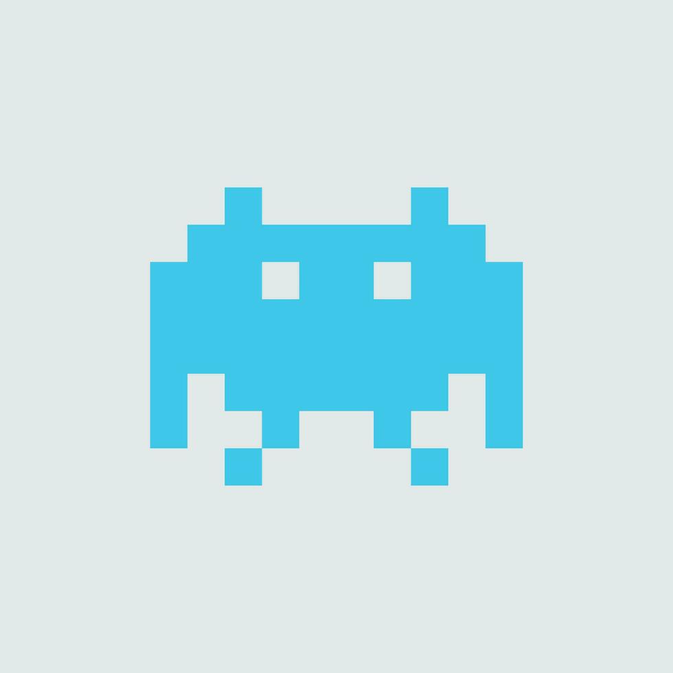 an image of a pixel pixel icon vector