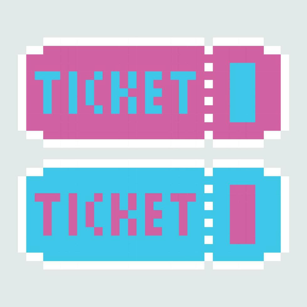 two tickets with the word ticket on them vector