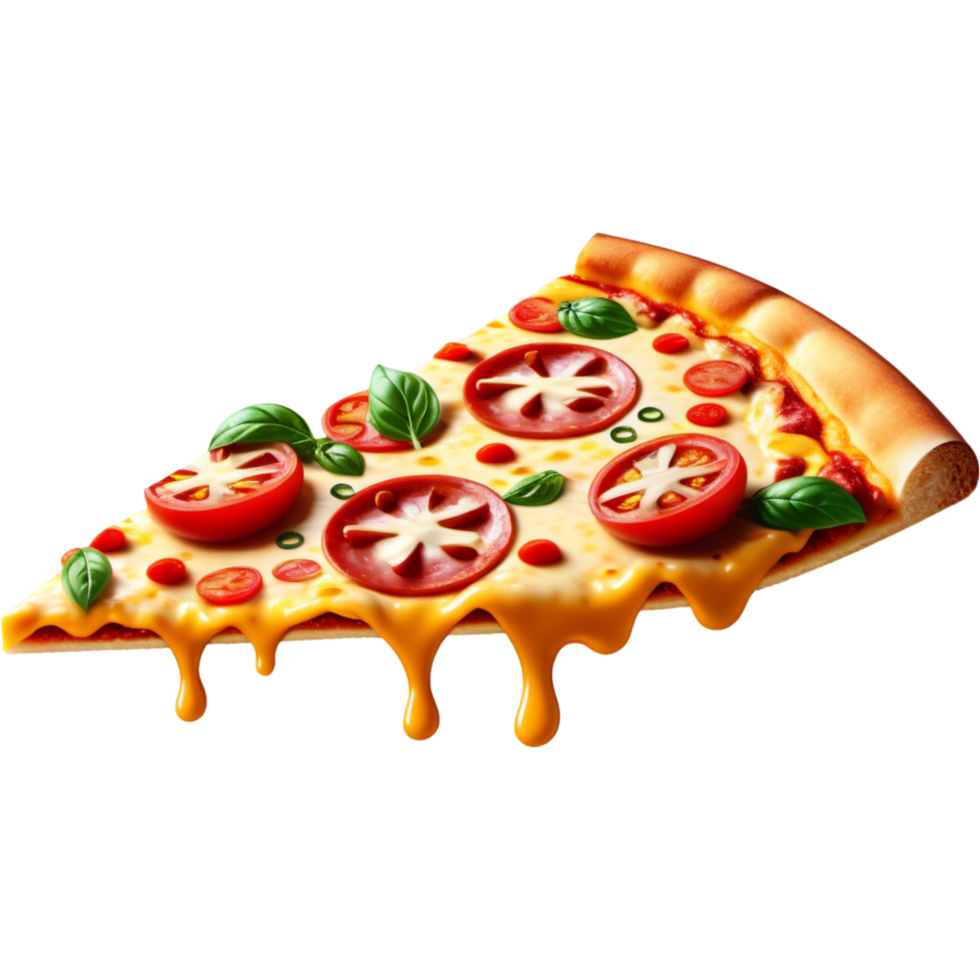 ai generato gustoso Pizza fetta. ai generativo png