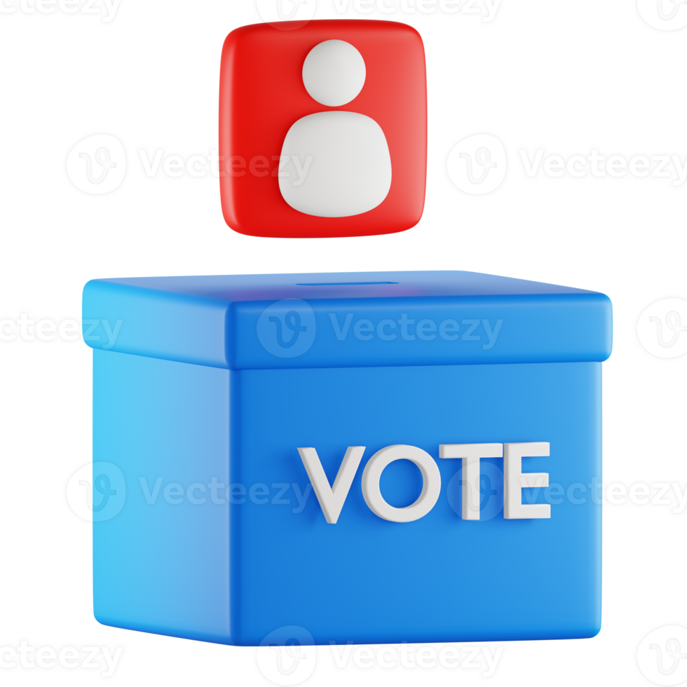 Vote Ballot 3D Icon png