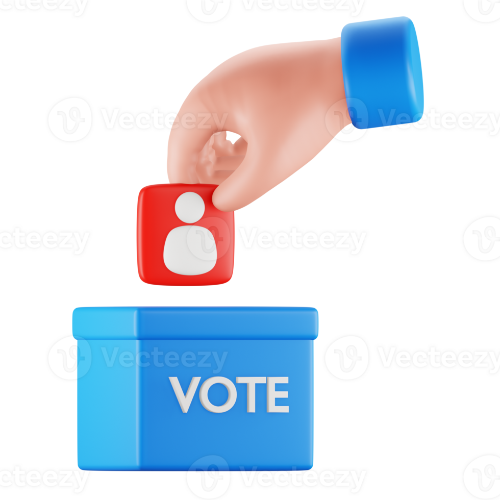 Vote Ballot 3D Icon png