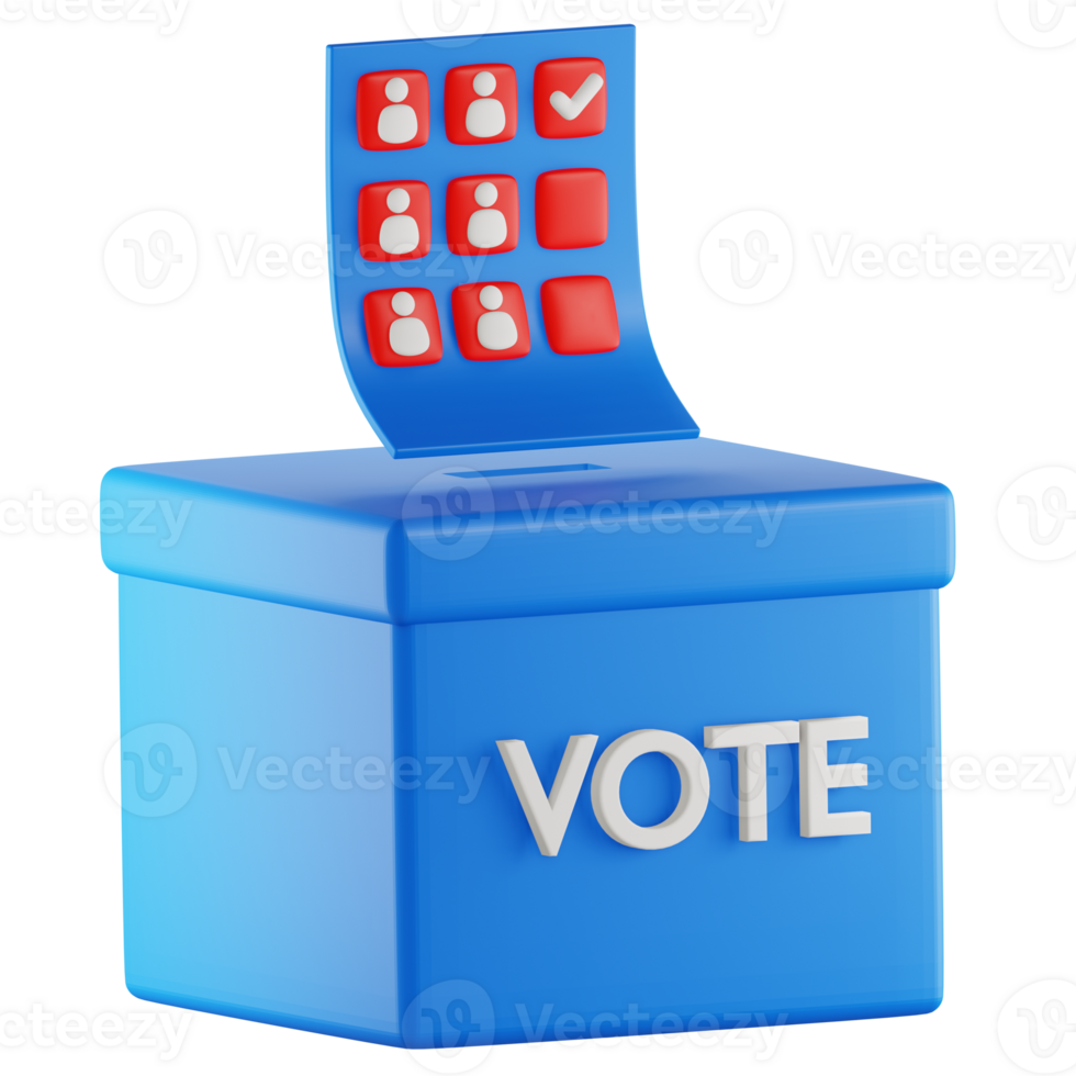 Vote Ballot 3D Icon png