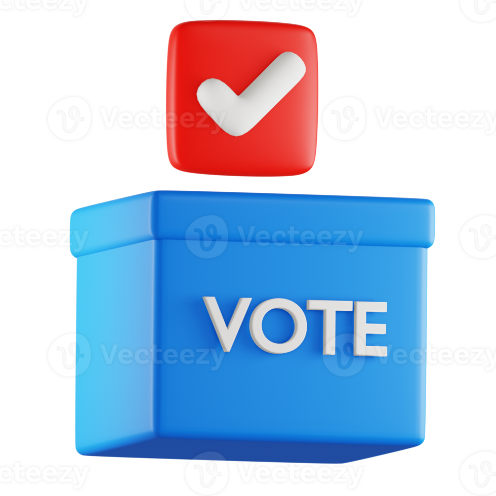 Vote Ballot 3D Icon png
