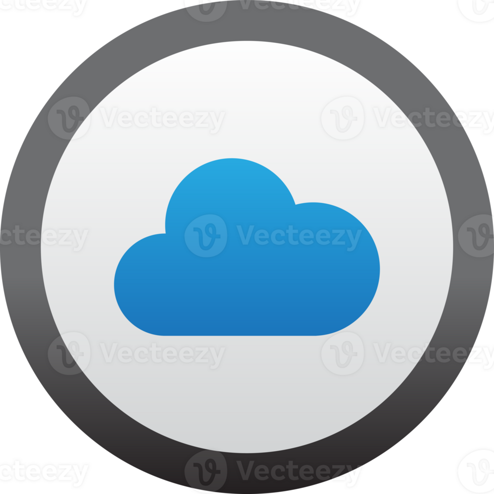 modern simple cloud icon png