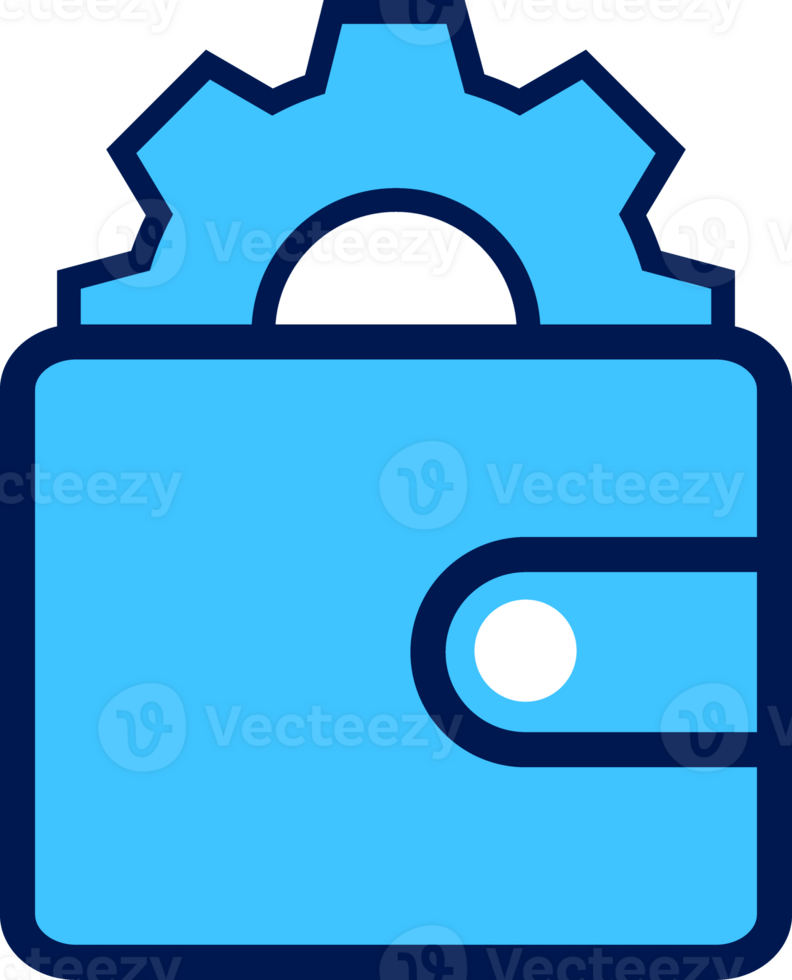 flat style wallet icon png