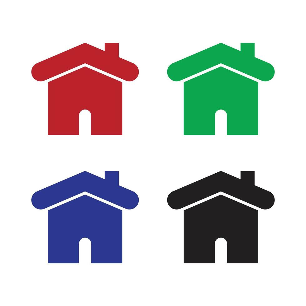 Home set icon vector