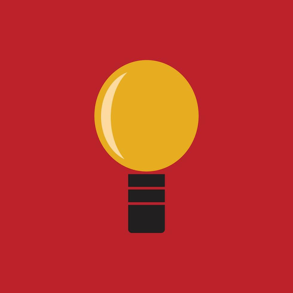 Light bulb icon vector. vector