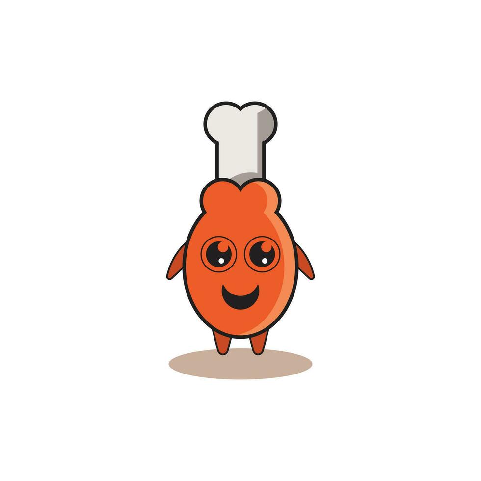 chicken thighs icon vector