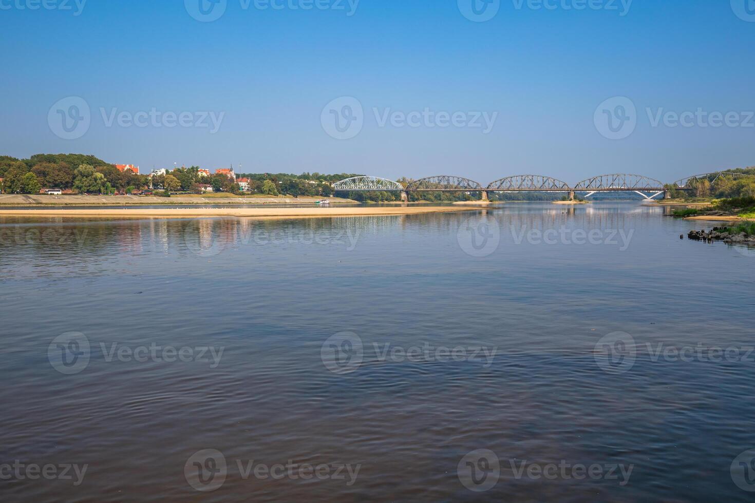 View on Torun old town over Vistula river, Poland photo