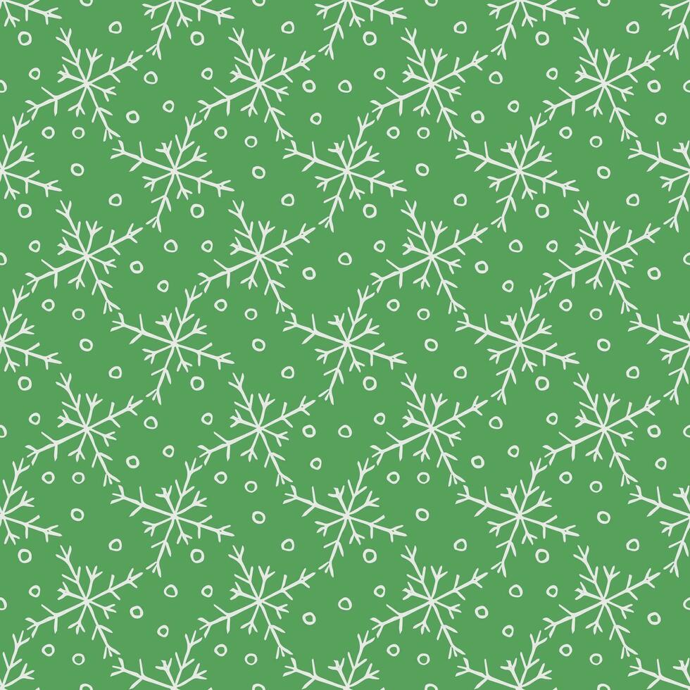 Seamless christmas pattern. New year background. Doodle illustration with christmas icons vector