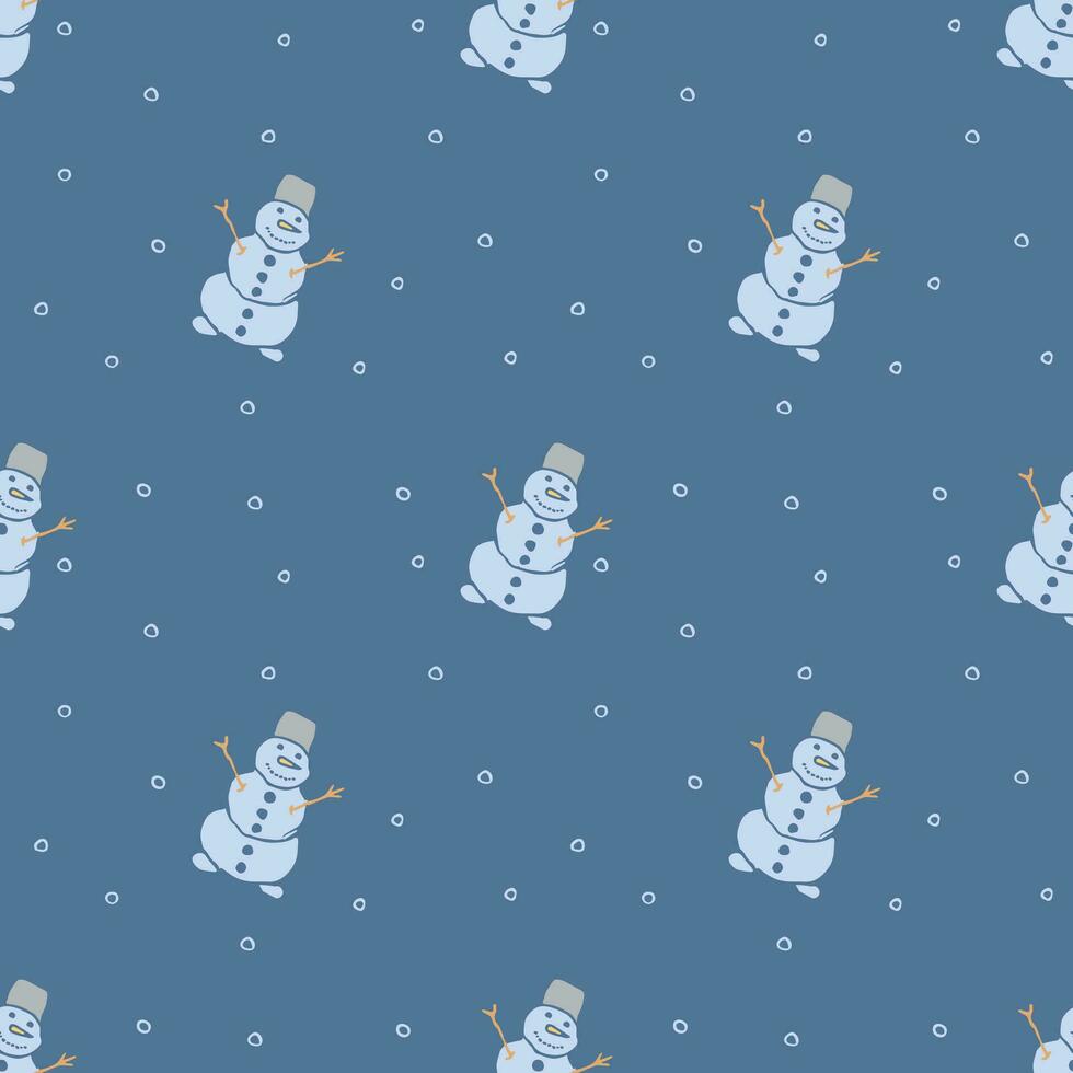 Seamless christmas pattern. New year background. Doodle illustration with christmas icons vector