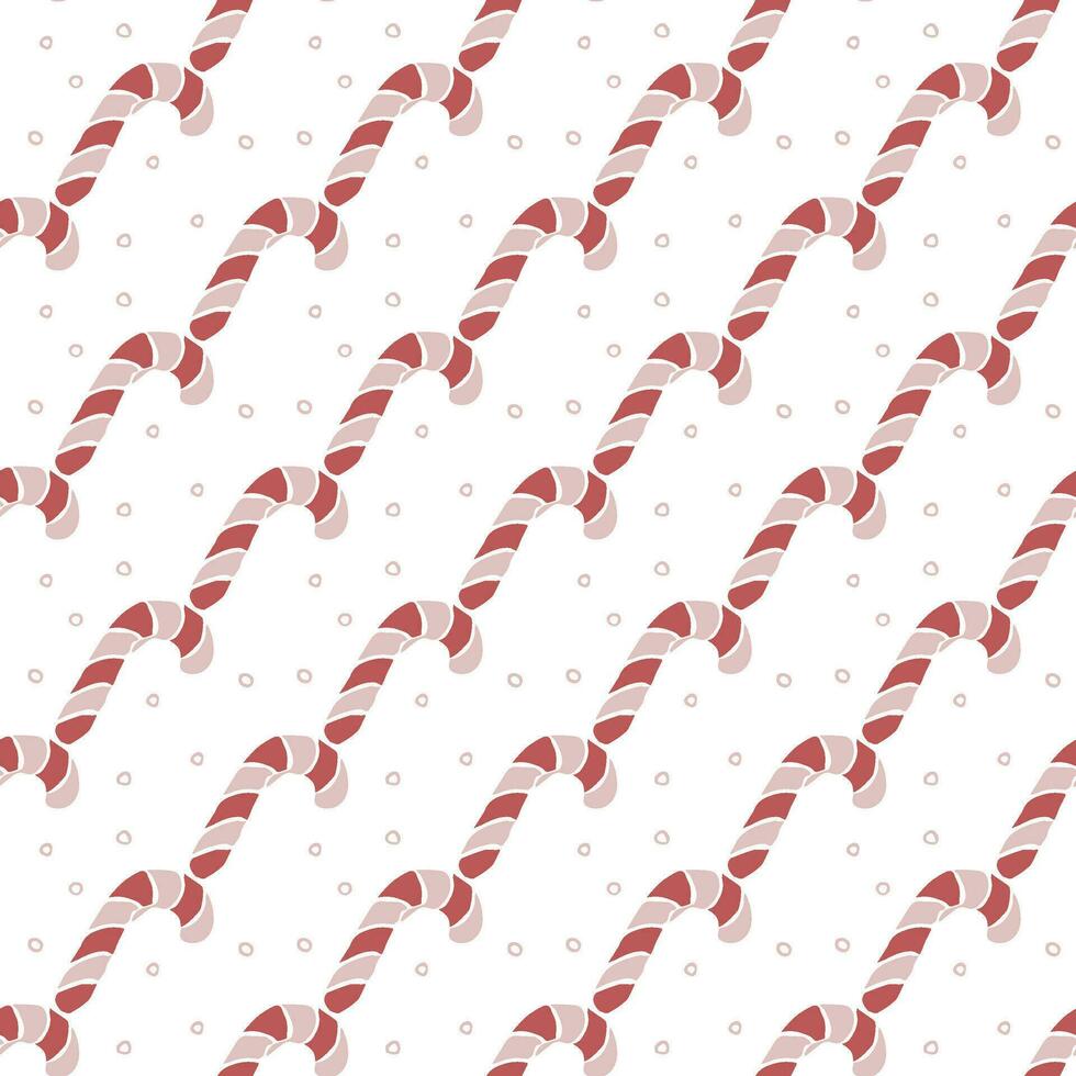 Seamless christmas pattern. New year background. Doodle illustration with christmas icons vector
