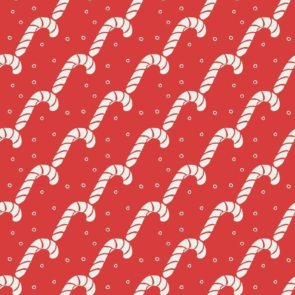 Seamless christmas pattern. New year background. Doodle illustration with christmas icons vector