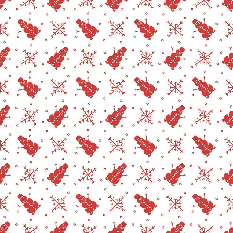 Seamless christmas pattern. New year background. Doodle illustration with christmas icons vector