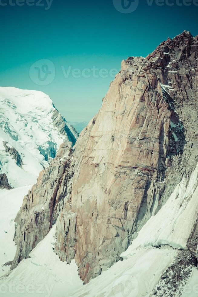 Mont Blanc massif in the French Alps,Chamonix Mont Blanc photo