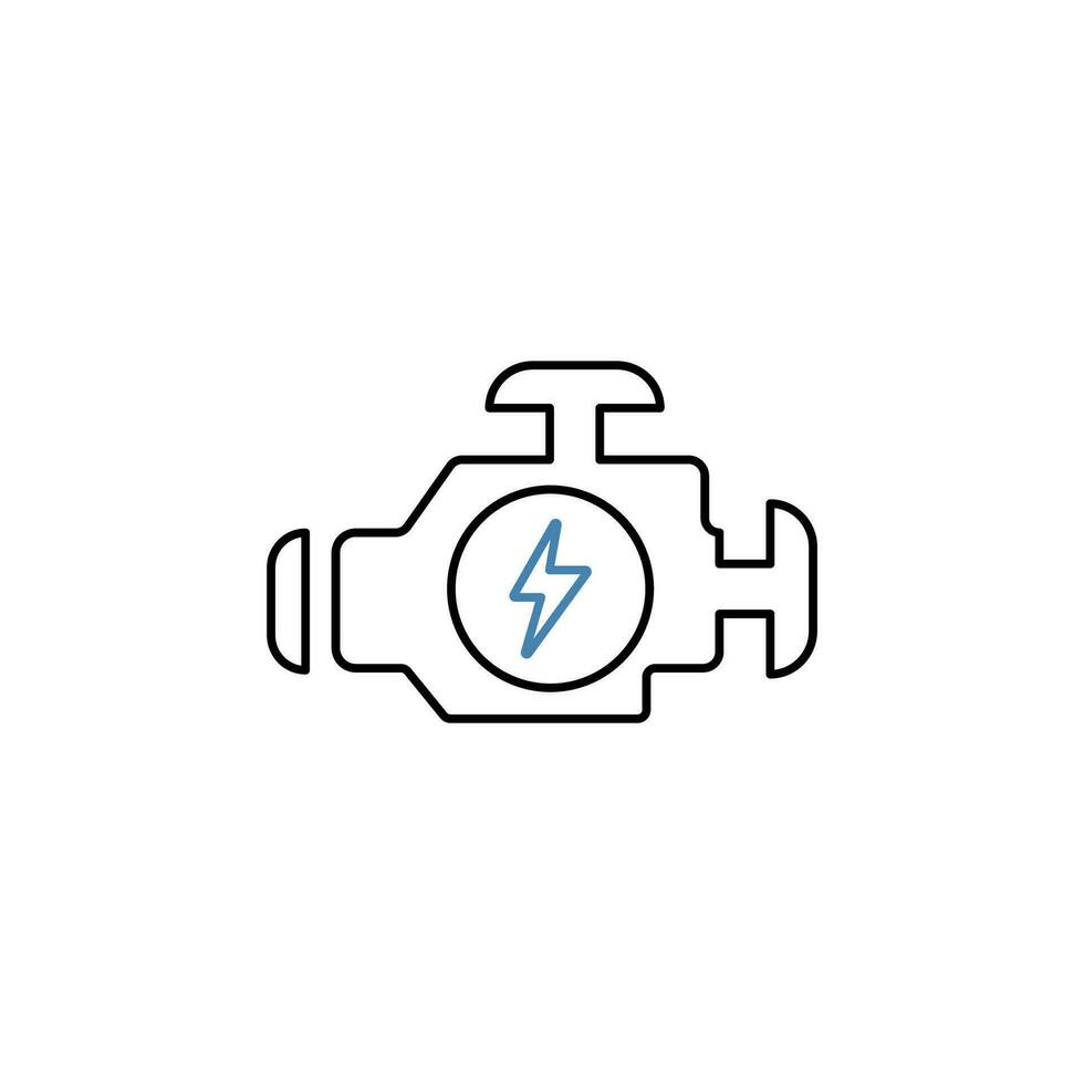 engine concept line icon. Simple element illustration. engine concept outline symbol design. vector