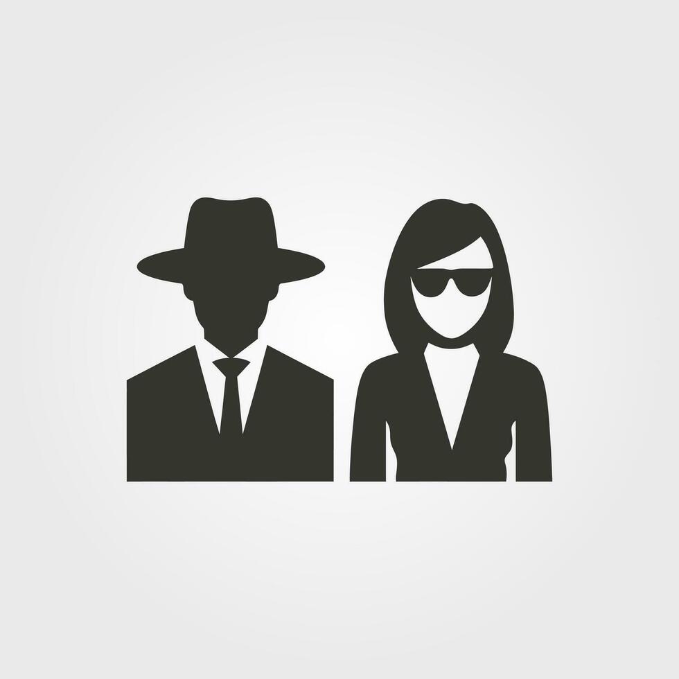 A partner in crime icon - Simple Vector Illustration