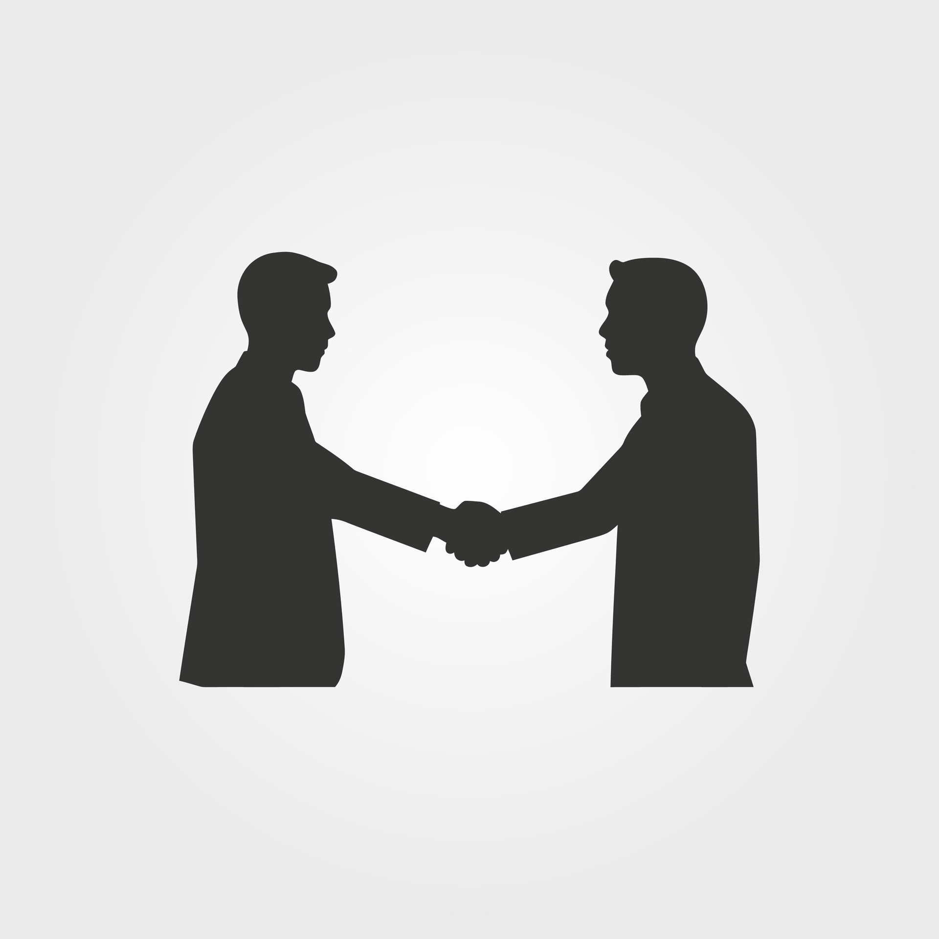 Two people shaking hands icon - Simple Vector Illustration 34956074 ...