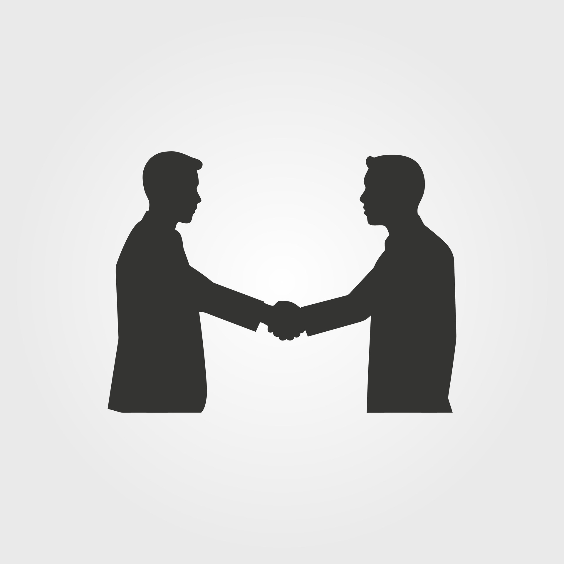 Two People Shaking Hands Icon