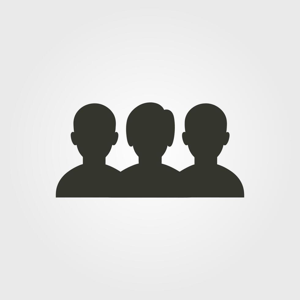 A group of friends icon - Simple Vector Illustration