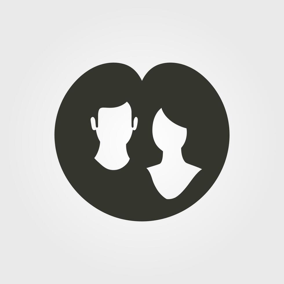 A soulmate icon - Simple Vector Illustration