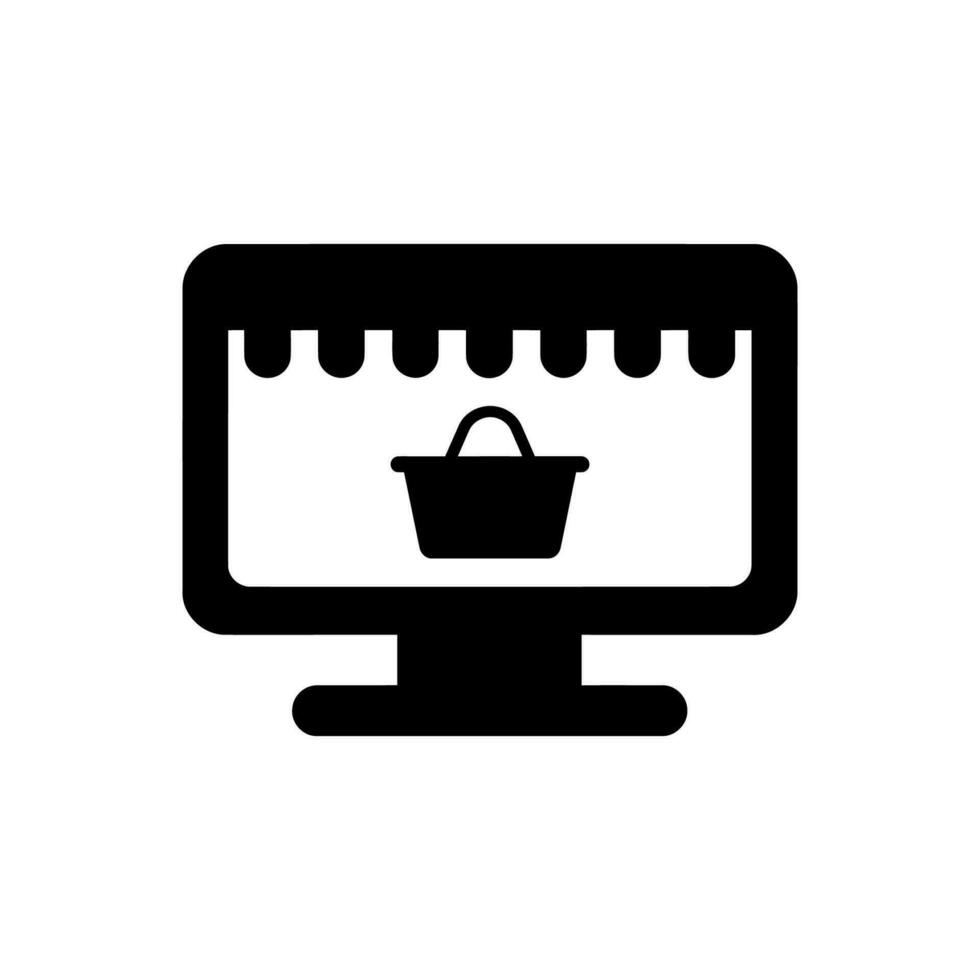 Landing page icon on white background vector