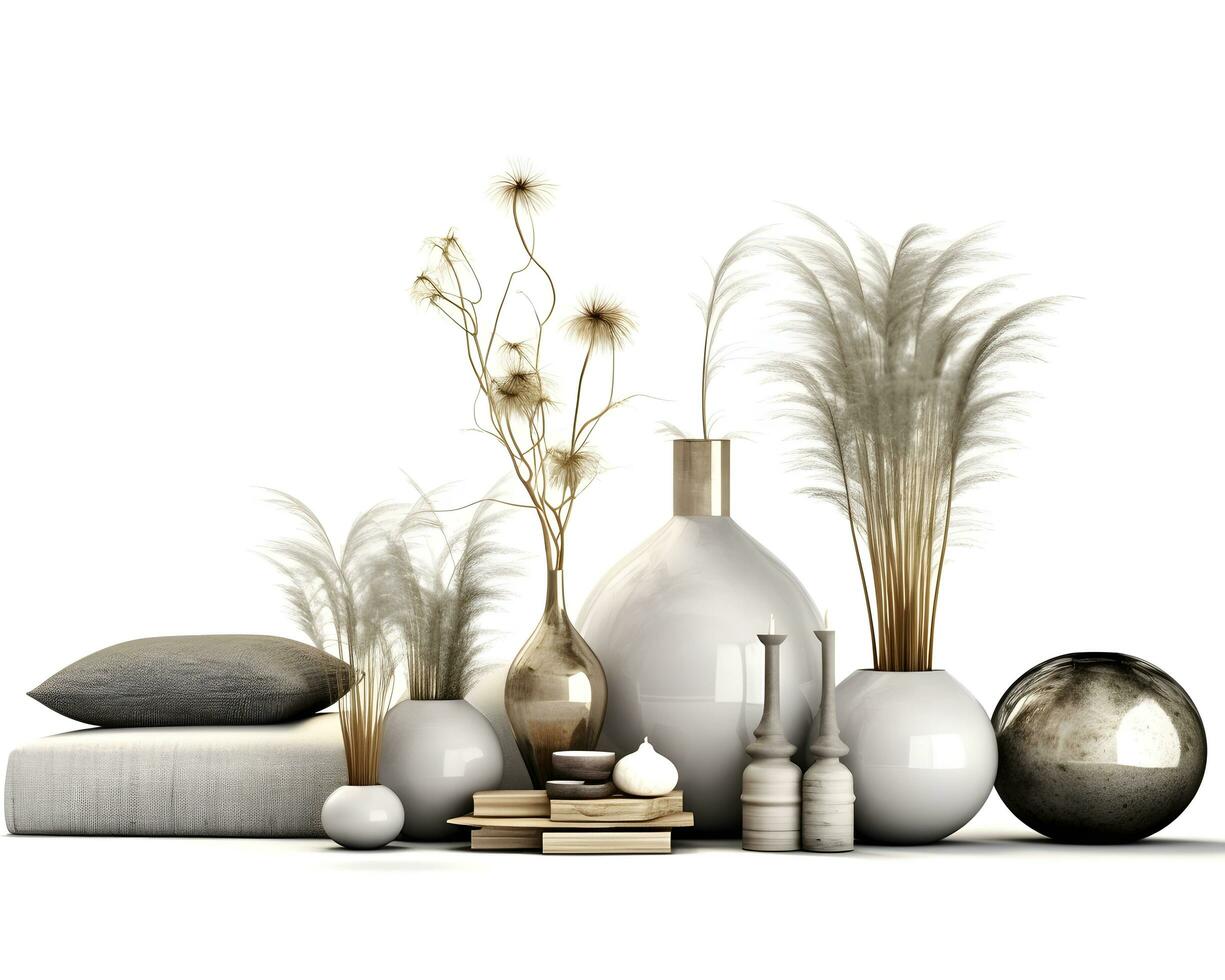 AI generated interior design concept home modern architecture furniture object idea generative Ai. photo