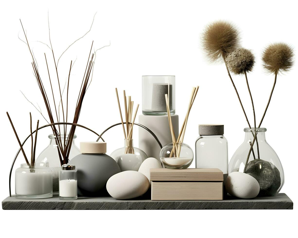 AI generated interior design concept home modern architecture furniture object idea generative Ai. photo