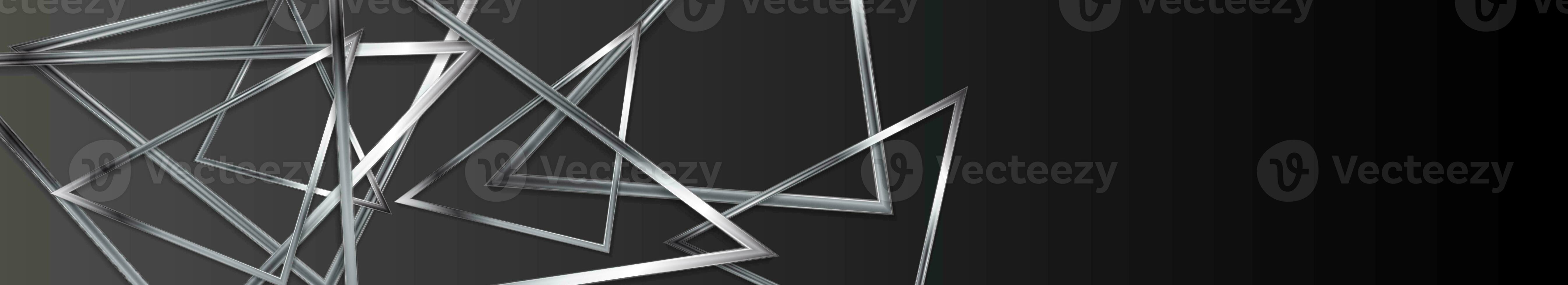 Dark technology web header banner design photo