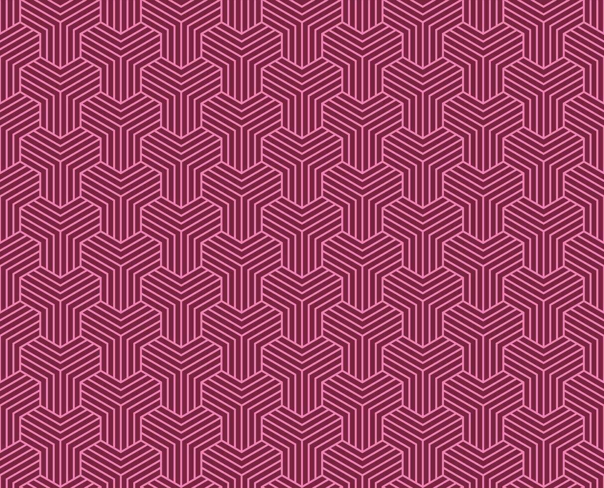 Seamless Pink Abstract geometric y lines pattern background vector