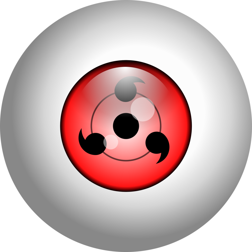 realistic sharingan eyeball transparent background png