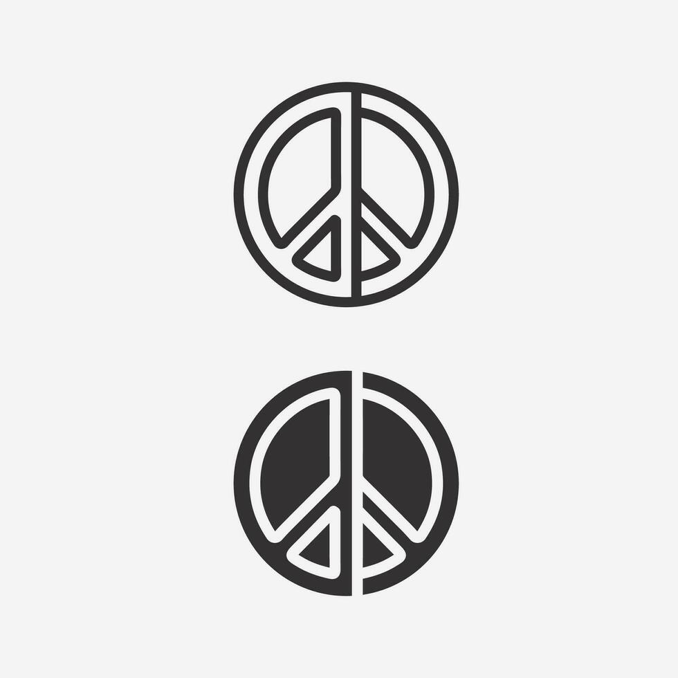 peace logo and design vector illustration concept design