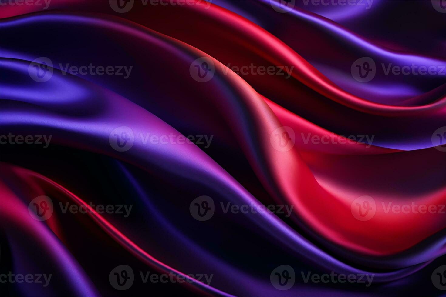 abstract background of red and blue satin fabric with some folds photo