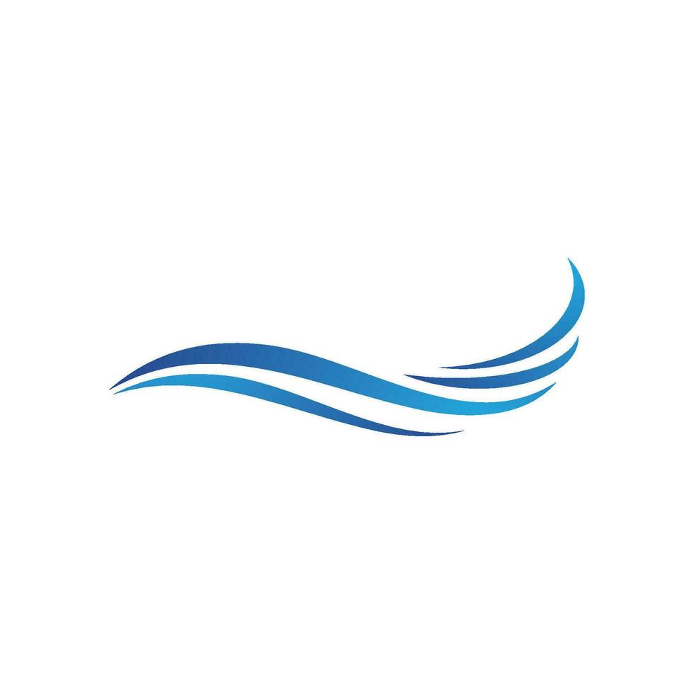 Water wave icon vector
