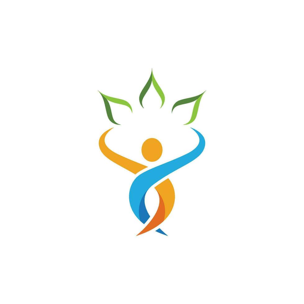 Human character logo sign vector