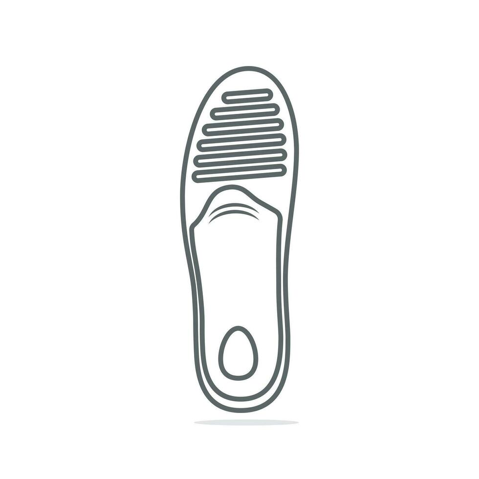 Comfortable Orthotics Shoe Insole Pair, Arch Supports vector
