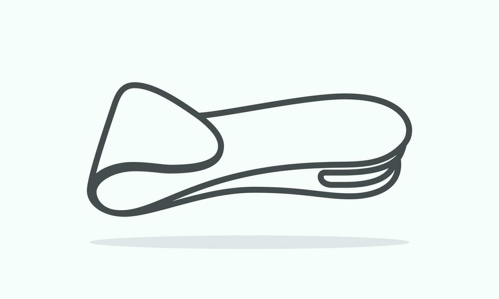 Insoles for a comfortable and healthy walk. Vector Orthotic insole icon in the style of a flat lay from Orthotic goods icon set.
