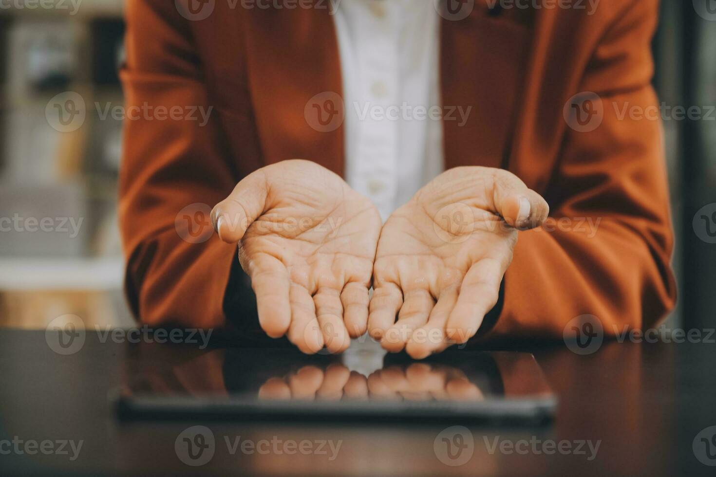 Team of business people working together in the meeting room office, teamwork background charts and graphs banner, double exposure successful teamwork,business planning concept. photo