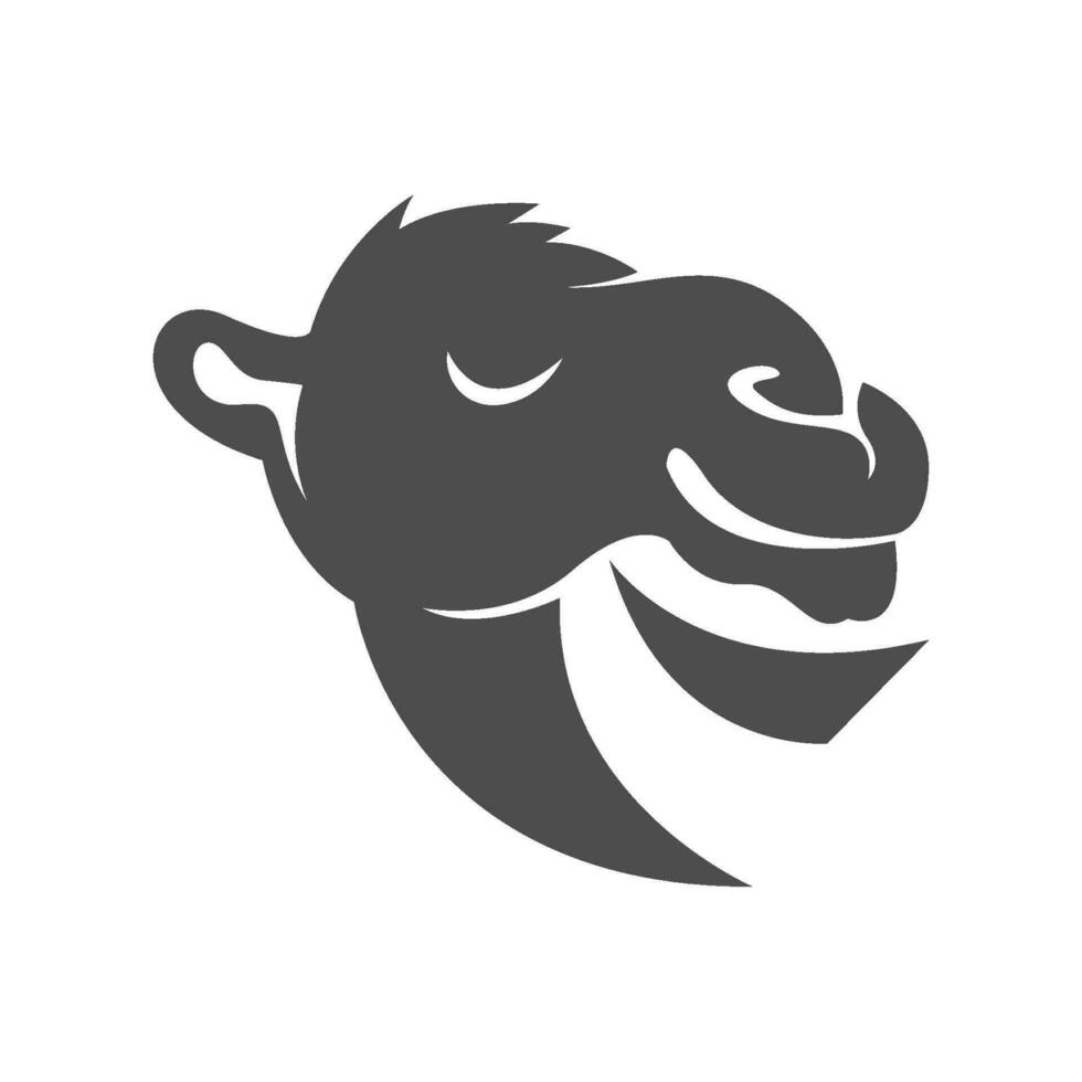 Camel desain logo icon vector