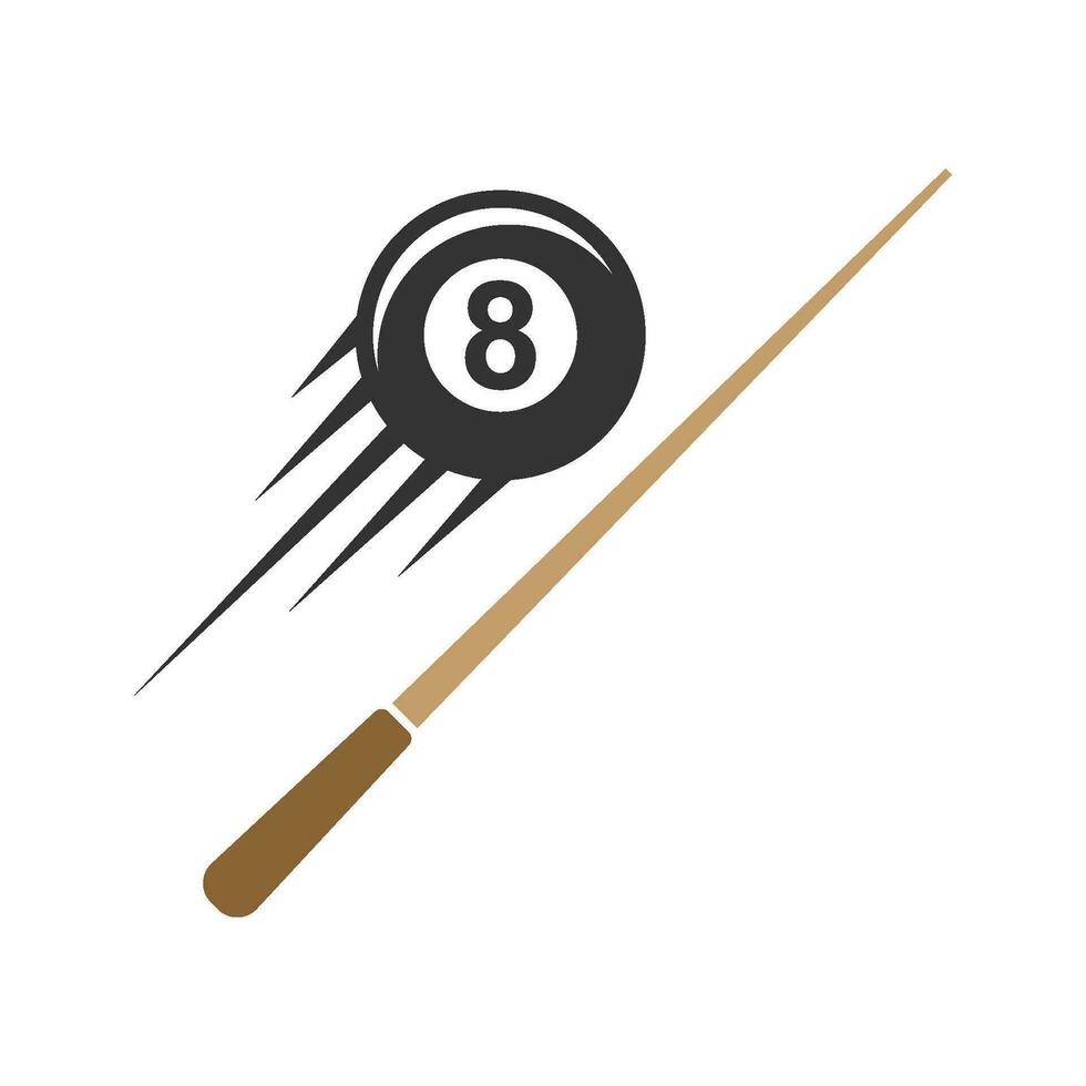 Billiard logo icon design vector