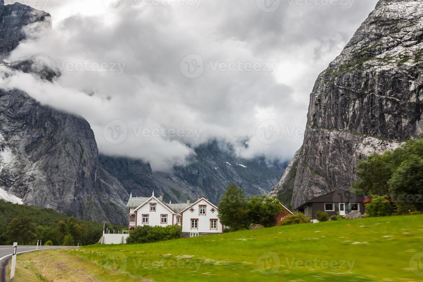Beautiful valley, Troll Route, Norway photo