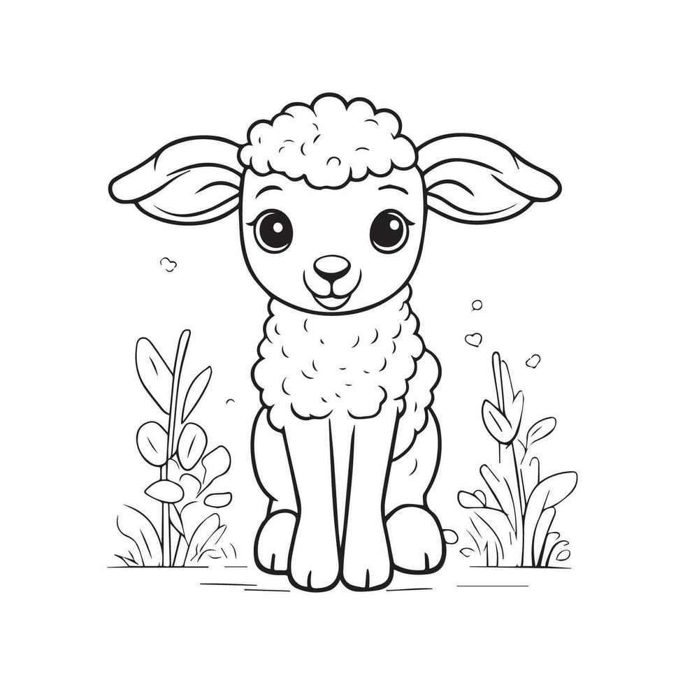 coloring book for children, types of animals in EPS vector format.