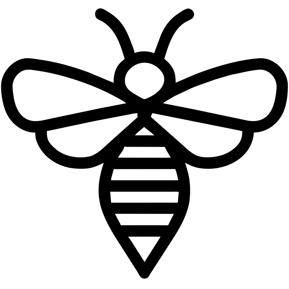 cute bee illustration png