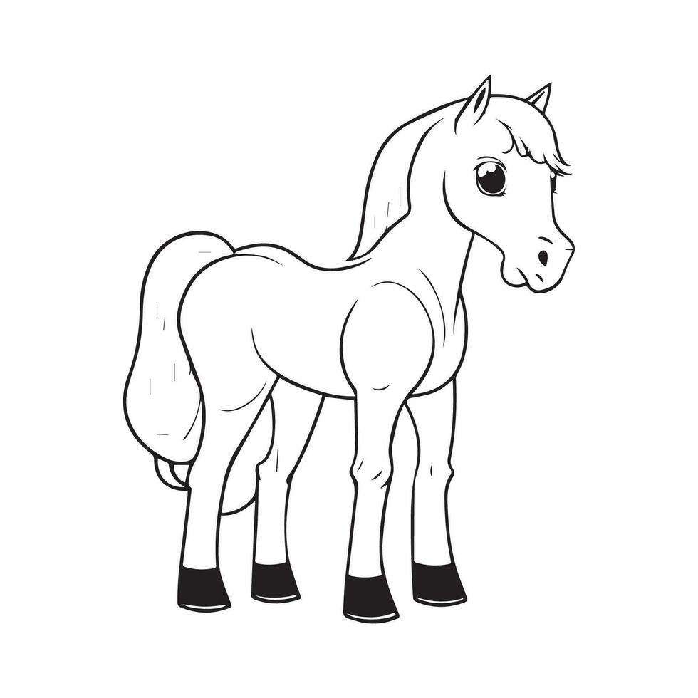 coloring book for children, types of animals in EPS vector format.